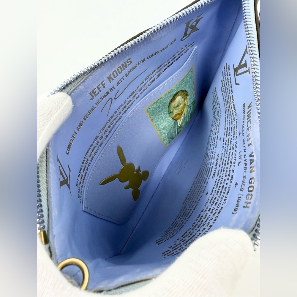 Louis Vuitton Jeff Koons Pochette Van Gogh Chain Pouch Masters Collection M64620 - Picture 5 of 16